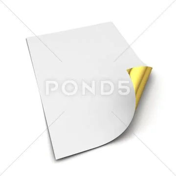 Sheet of a4 paper Stock Illustration ~ Graphic #44504924