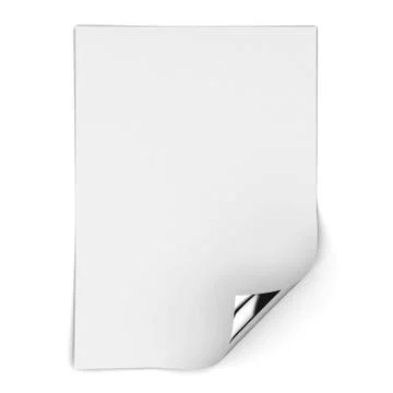 Sheet of a4 paper Stock Illustration