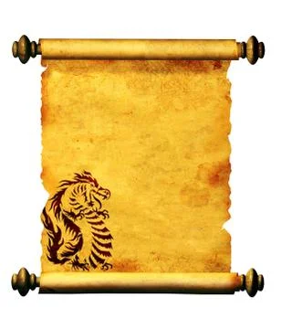 Sheet of ancient parchment Stock Illustration