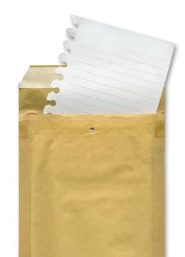 Sheet and envelope Stock Photos
