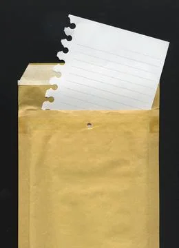 Sheet and envelope Foto stock