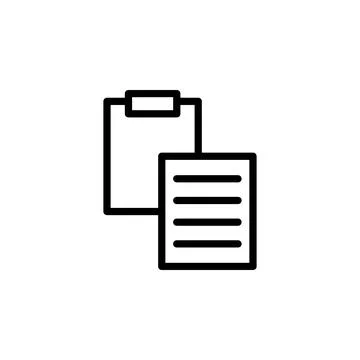 Sheet and folder tablet icon. Element of minimalistic icons for mobile concept Stock Illustration