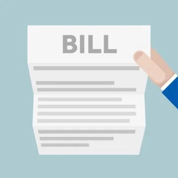 Sheet bill Stock Illustration