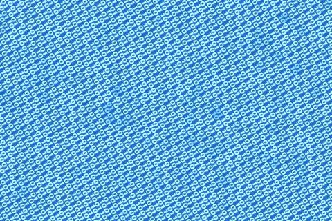 Sheet of binary codes on blue  background Stock Photos