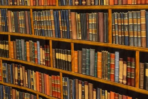 Sheet with bookshelf design Stock Photos