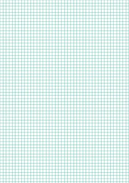 Sheet in the box. Real A4 format. the line Step is 5 mm. Stock Illustration