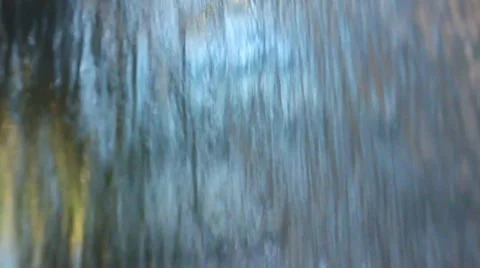 Sheet of cascading water Stock Footage 7757451