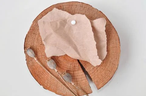 Sheet of craft paper for noticing on the wall Stock Photos