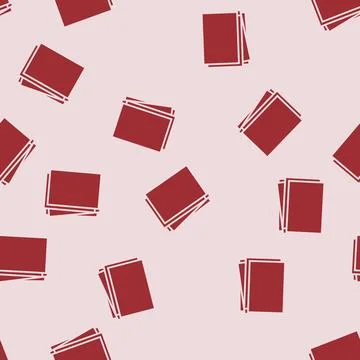 Sheet document paper glyph seamless pattern Stock Illustration