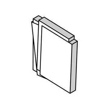 Sheet document paper isometric icon vector illustration Stock Illustration