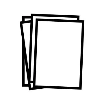 Sheet document paper line icon vector illustration Stock Illustration