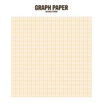 Sheet of graph paper with grid. Millimeter paper texture, geometric pattern 스톡 일러스트