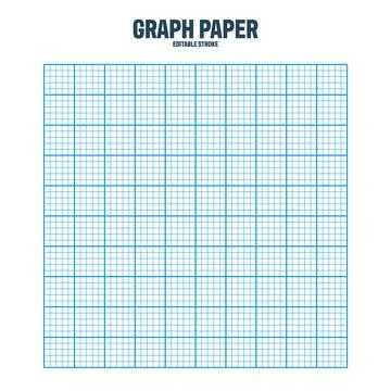 Sheet of graph paper with grid. Millimeter paper texture, geometric pattern 스톡 일러스트
