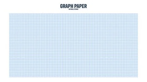 Sheet of graph paper with grid. Millimeter paper texture, geometric pattern Stock Illustration