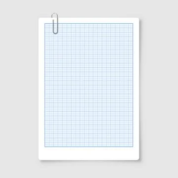 Sheet of graph paper with grid. Millimeter paper texture, geometric pattern 스톡 일러스트