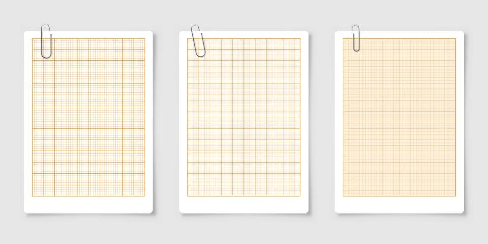 Sheet of graph paper with grid. Millimeter paper texture, geometric pattern 스톡 일러스트