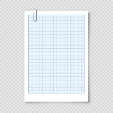 Sheet of graph paper with grid. Millimeter paper texture, geometric pattern イラスト素材