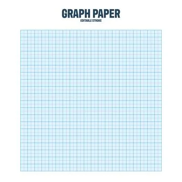 Sheet of graph paper with grid. Millimeter paper texture, geometric pattern 스톡 일러스트