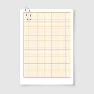 Sheet of graph paper with grid. Millimeter paper texture, geometric pattern Illustrazione stock