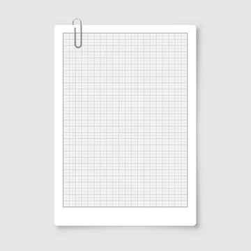 Sheet of graph paper with grid. Millimeter paper texture, geometric pattern Illustrazione stock