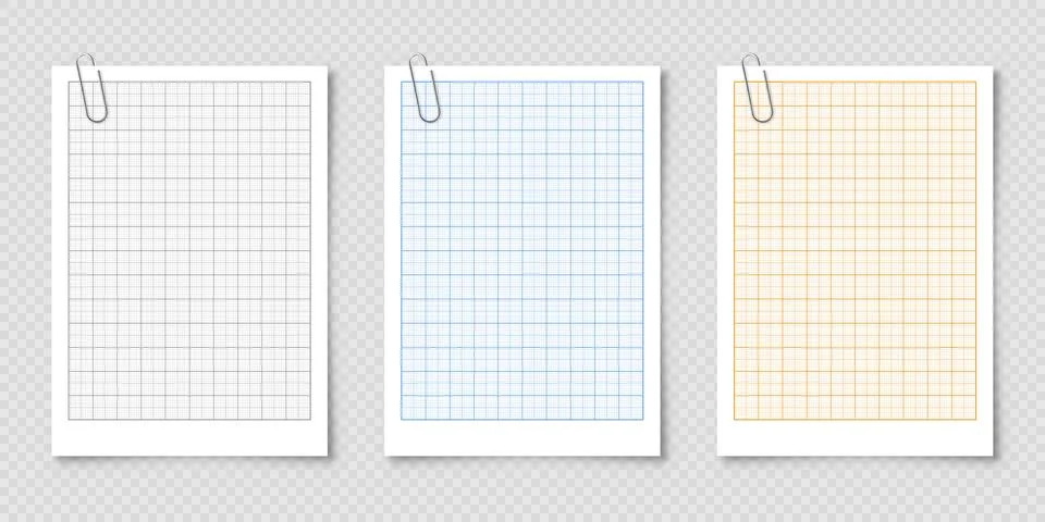 Sheet of graph paper with grid. Millimeter paper texture, geometric pattern イラスト素材