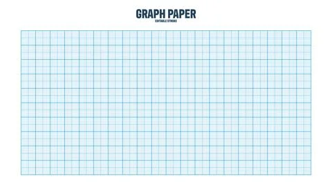 Sheet of graph paper with grid. Millimeter paper texture, geometric pattern 스톡 일러스트