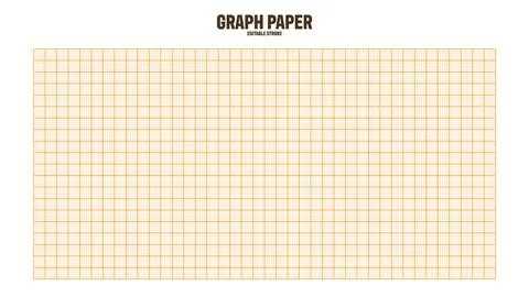 Sheet of graph paper with grid. Millimeter paper texture, geometric pattern Illustrazione stock