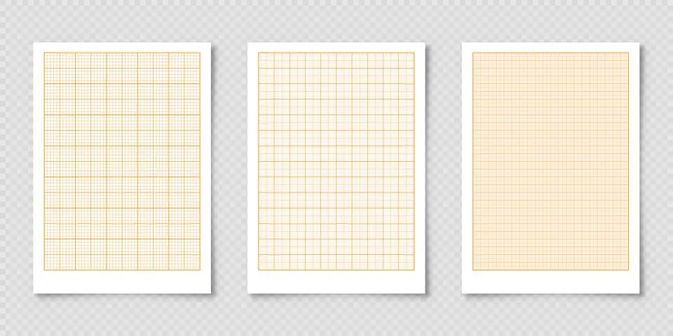 Sheet of graph paper with grid. Millimeter paper texture, geometric pattern Ilustración de archivo