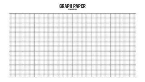 Sheet of graph paper with grid. Millimeter paper texture, geometric pattern Ilustración de archivo