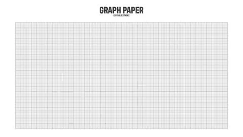Sheet of graph paper with grid. Millimeter paper texture, geometric pattern Ilustración de archivo