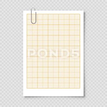 Square grid millimetre graph paper background. Vector illustrati