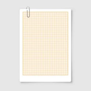 Sheet of graph paper with grid. Millimeter paper texture, geometric pattern 스톡 일러스트