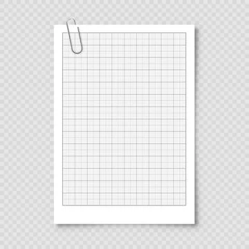 Sheet of graph paper with grid. Millimeter paper texture, geometric pattern Ilustración de archivo