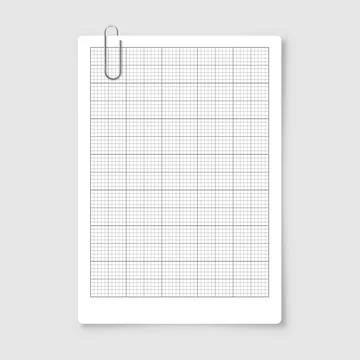 Sheet of graph paper with grid. Millimeter paper texture, geometric pattern Ilustración de archivo