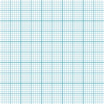 Sheet of graph paper with grid. Millimeter paper texture, geometric pattern Stock Illustration