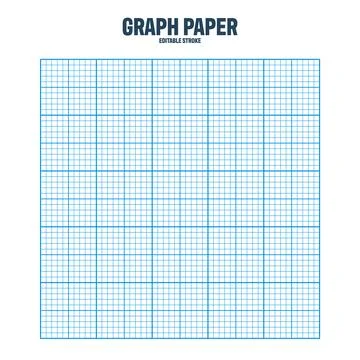 Sheet of graph paper with grid. Millimeter paper texture, geometric pattern 스톡 일러스트