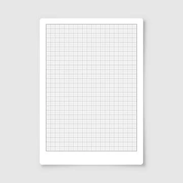 Sheet of graph paper with grid. Millimeter paper texture, geometric pattern Ilustración de archivo