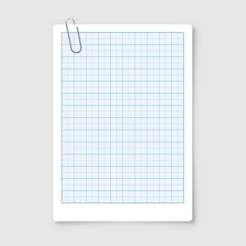 Sheet of graph paper with grid. Millimeter paper texture, geometric pattern 스톡 일러스트