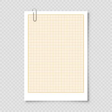 Sheet of graph paper with grid. Millimeter paper texture, geometric pattern 스톡 일러스트