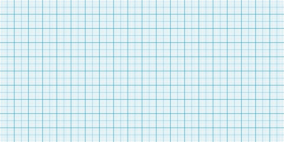 Sheet of graph paper with grid. Millimeter paper texture, geometric pattern 스톡 일러스트