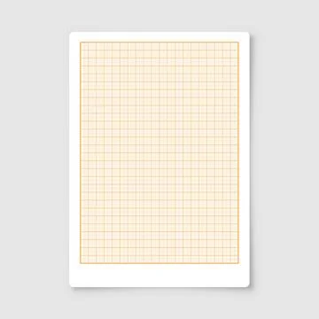 Sheet of graph paper with grid. Millimeter paper texture, geometric pattern Ilustración de archivo