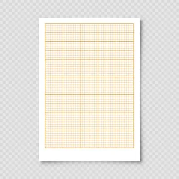 Sheet of graph paper with grid. Millimeter paper texture, geometric pattern 스톡 일러스트
