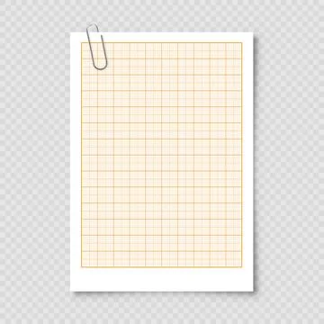 Sheet of graph paper with grid. Millimeter paper texture, geometric pattern Ilustración de archivo