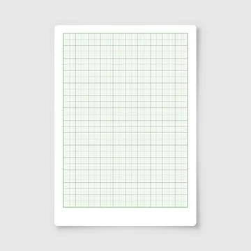 Sheet of graph paper with grid. Millimeter paper texture, geometric pattern Stock Illustration