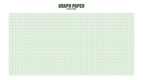 Sheet of graph paper with grid. Millimeter paper texture, geometric pattern Stock Illustration