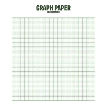 Sheet of graph paper with grid. Millimeter paper texture, geometric pattern Illustrazione stock
