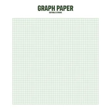 Sheet of graph paper with grid. Millimeter paper texture, geometric pattern Illustrazione stock