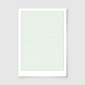 Sheet of graph paper with grid. Millimeter paper texture, geometric pattern Illustrazione stock
