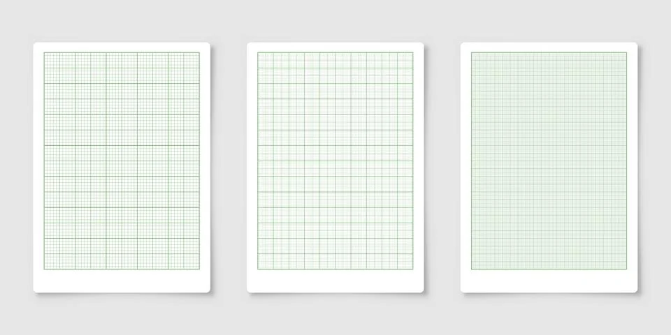 Sheet of graph paper with grid. Millimeter paper texture, geometric pattern Stock Illustration