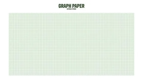 Sheet of graph paper with grid. Millimeter paper texture, geometric pattern Illustrazione stock